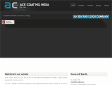 Tablet Screenshot of aceindia.co.in